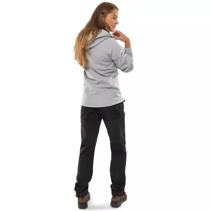Fristads Cobalt Polartec® women's hoodie with zipper, Grey Melange, large image number 3
