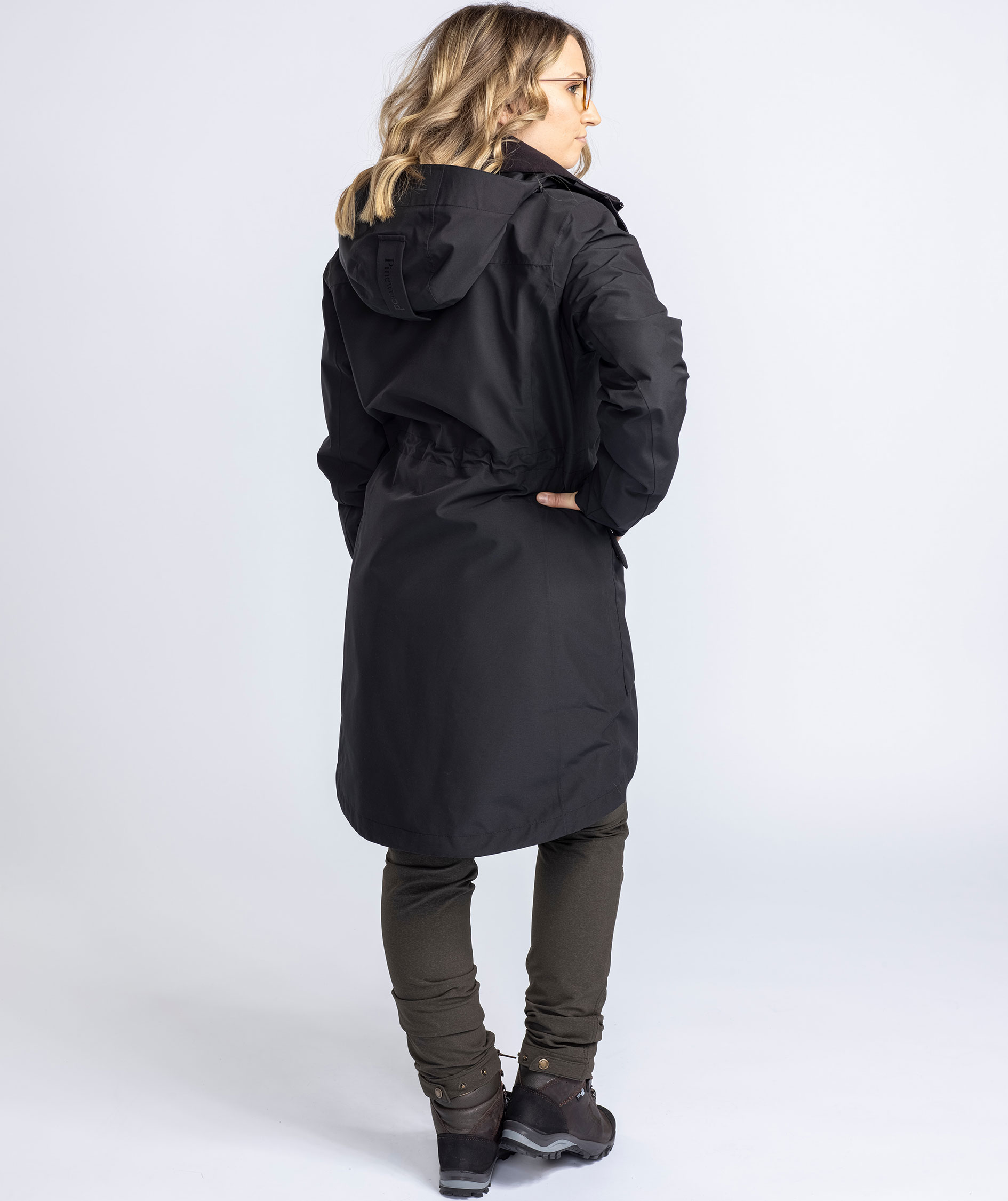 Pinewood dame regnparka, Black, large image number 3