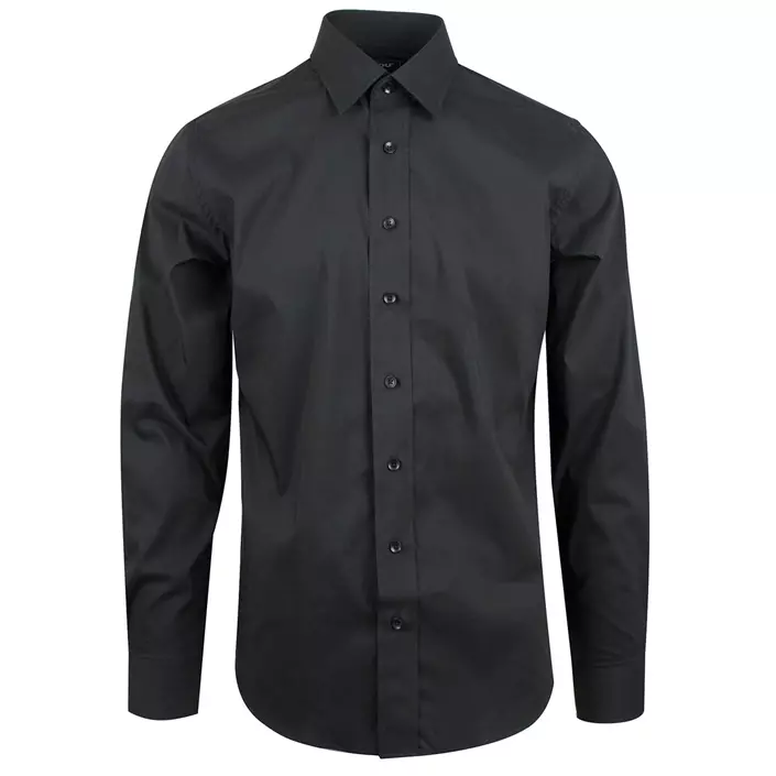 YOU Sanremo modern fit long-sleeved stretch shirt, Black, large image number 0