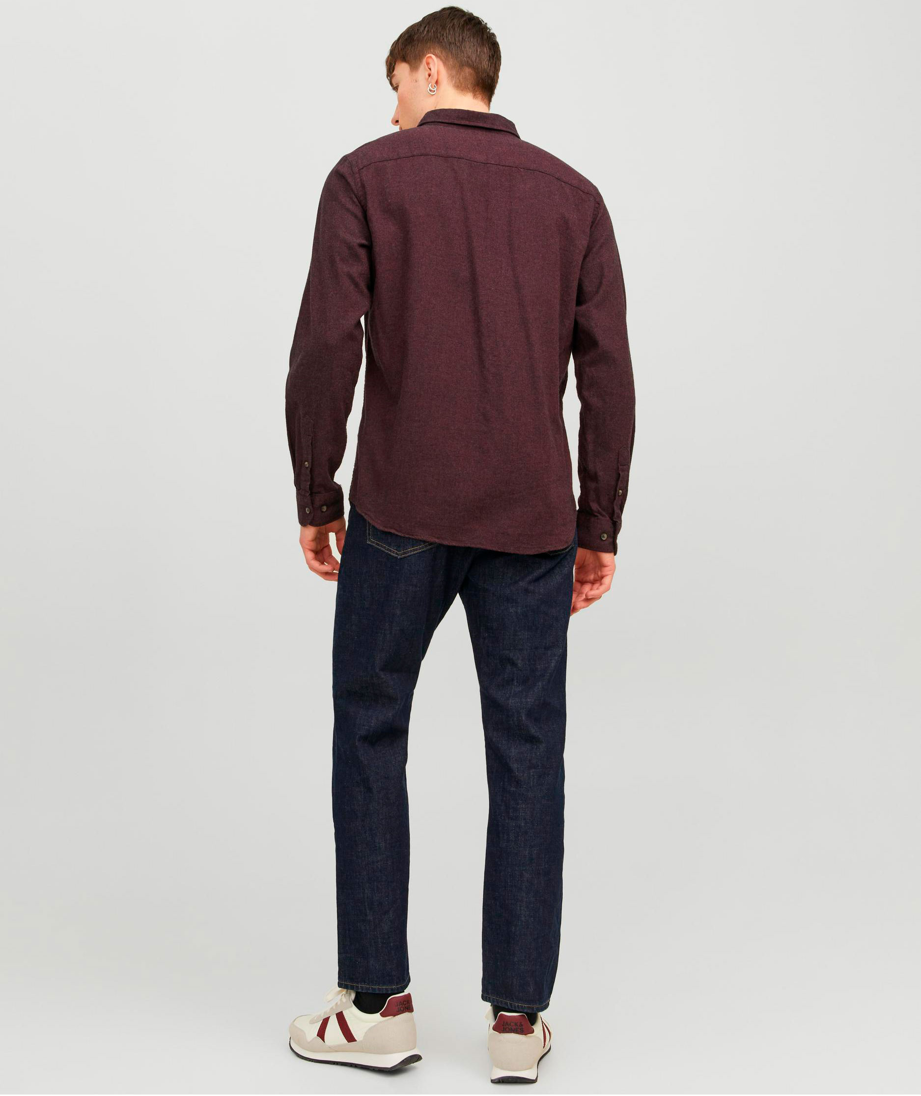 Jack & Jones JJECLASSIC MELANGE shirt, Port Royale, large image number 2
