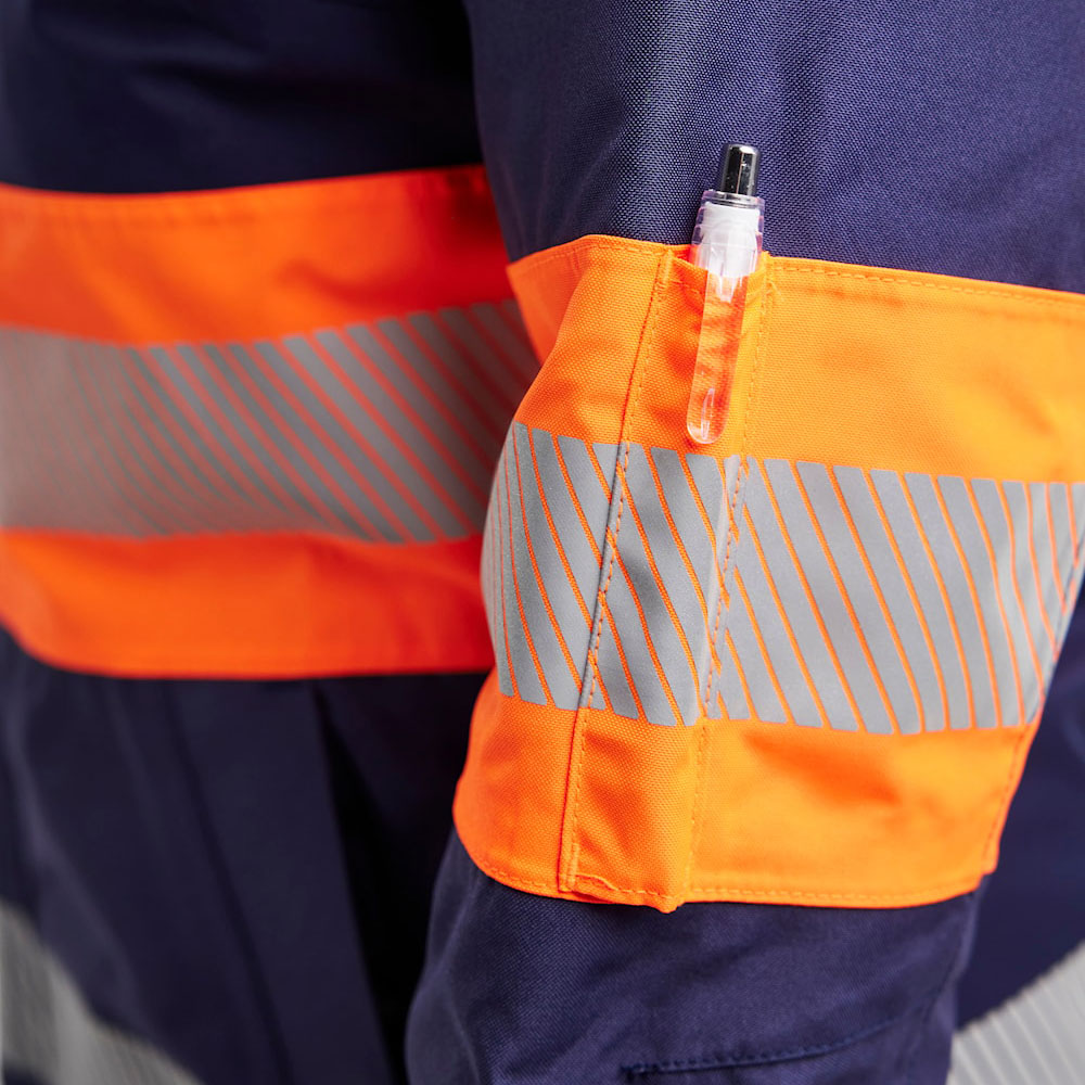 Bl&aring;kl&auml;der women's winter jacket, Marine/Orange, large image number 5