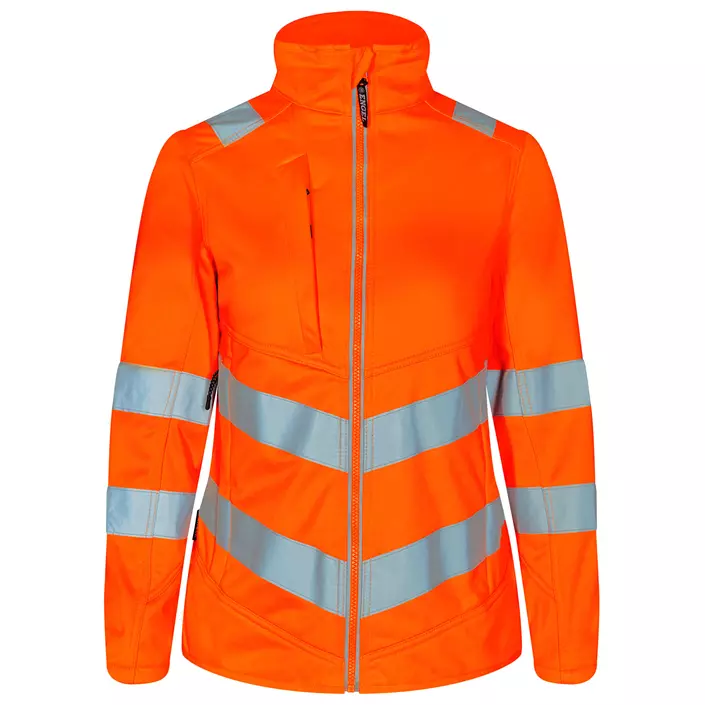 Engel Safety women's softshell jacket, Hi-vis Orange, large image number 0