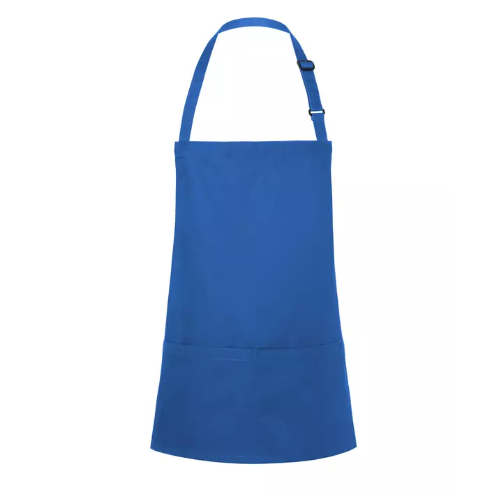 Karlowsky Basic bib apron with pockets, Blue, Blue, large image number 0