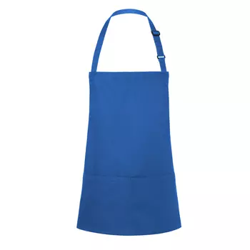 Karlowsky Basic bib apron with pockets, Blue