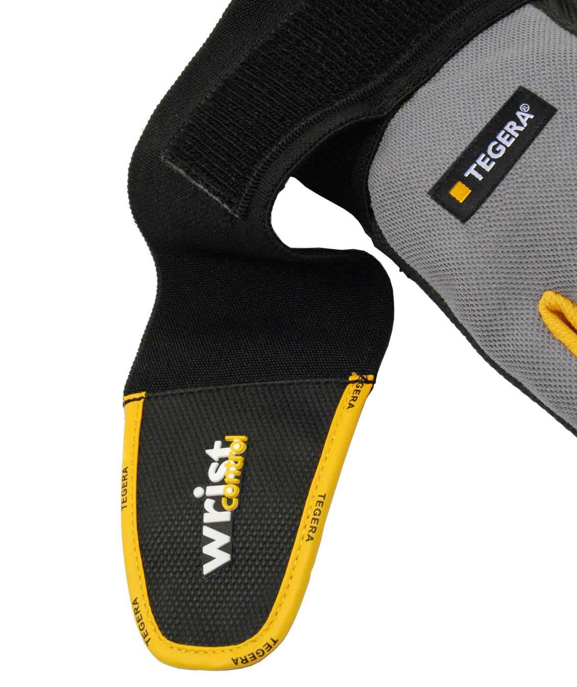 Tegera 9196 wrist-supporting work gloves, Grey/Black/Yellow, large image number 1