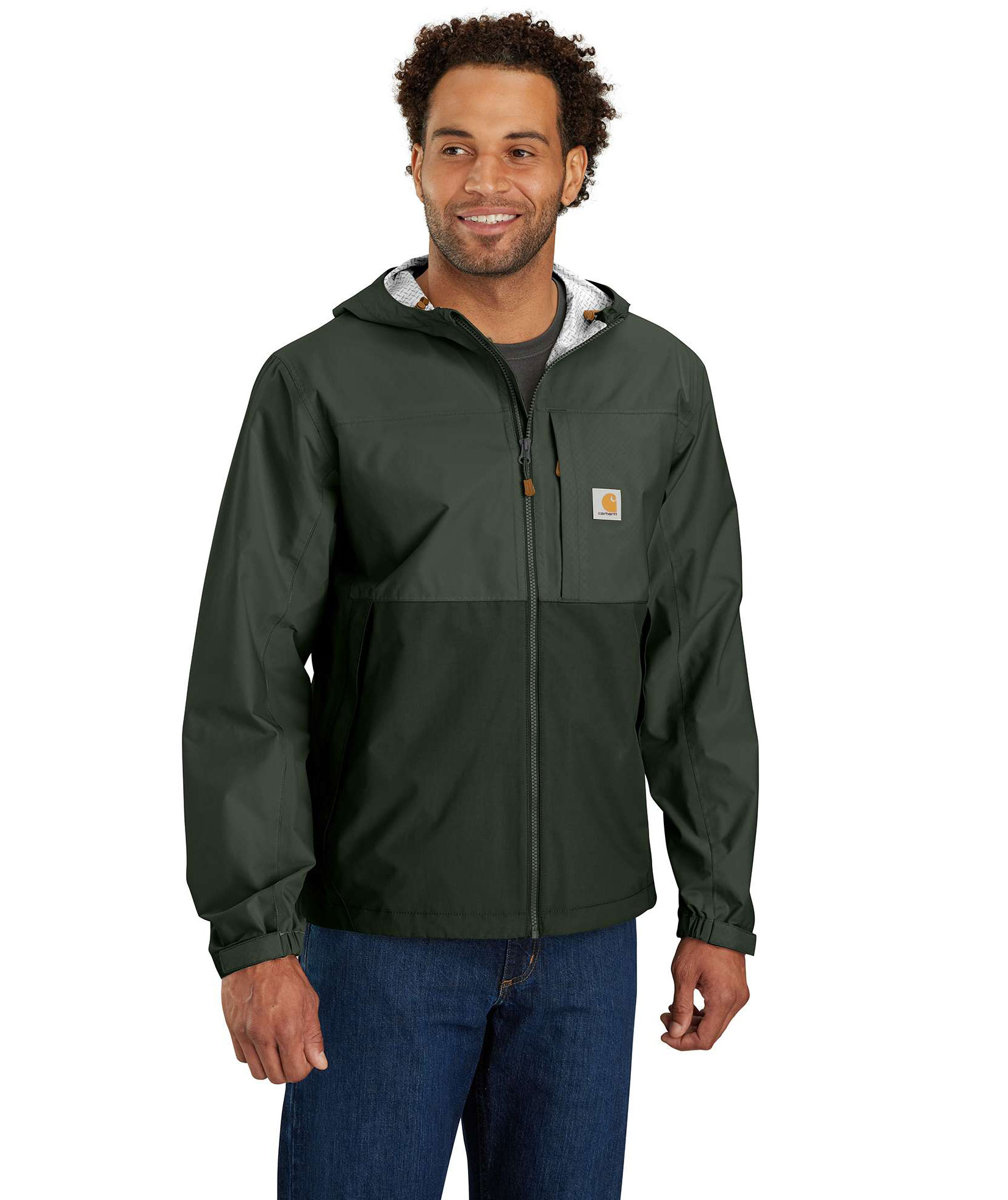 Carhartt jakke, Forestry Green/Dark Forestry Green, large image number 2