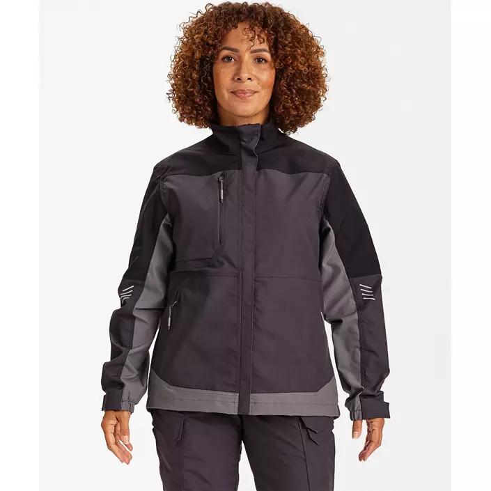 Engel Entire dame arbejdsjakke, Anthracite Grey/Black, large image number 1