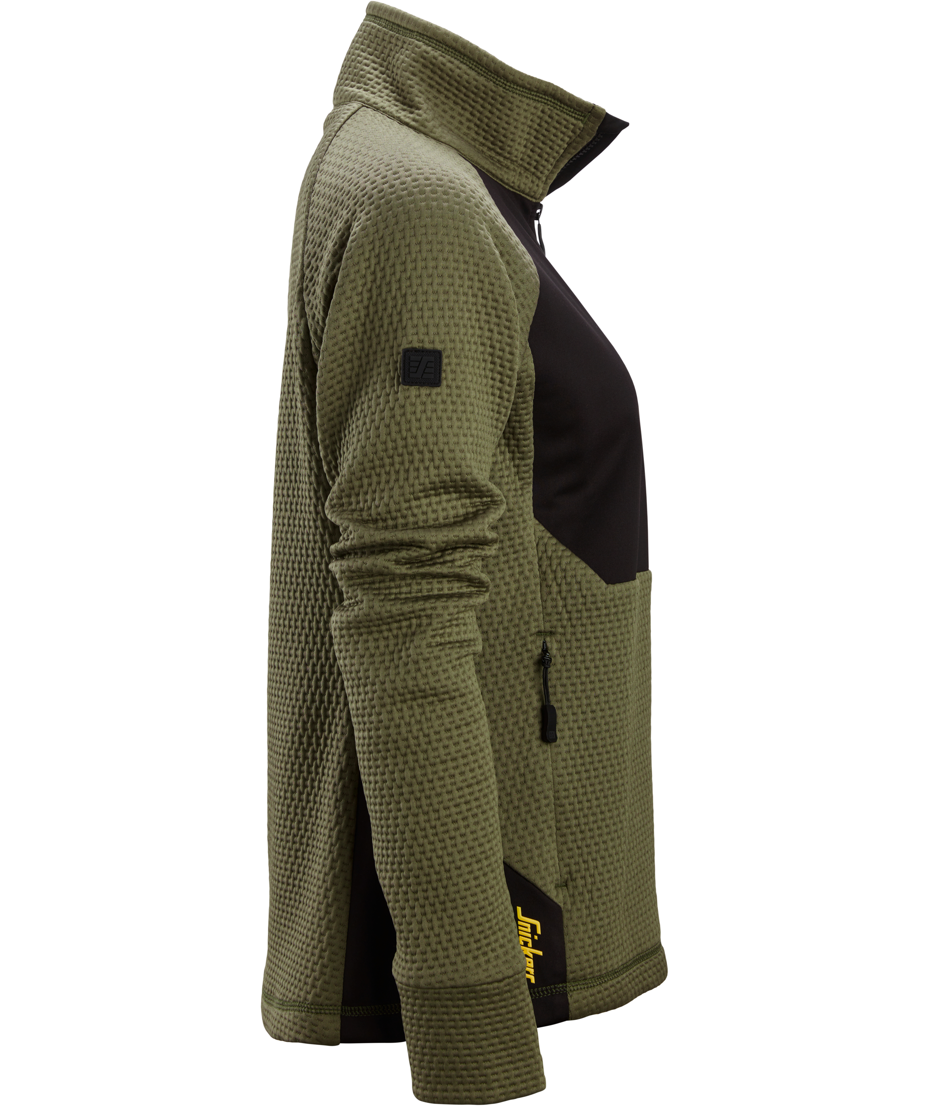 Snickers FlexiWork dame cardigan 8407, Khaki Green/Black, large image number 3