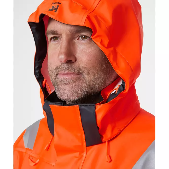 Helly Hansen Alna 2.0 rain jacket, Hi-vis Orange/Ebony, large image number 4