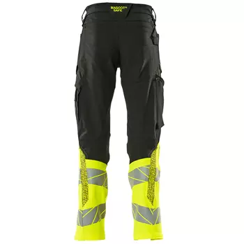 Mascot Accelerate Safe work trousers full stretch, Black/Hi-Vis Yellow