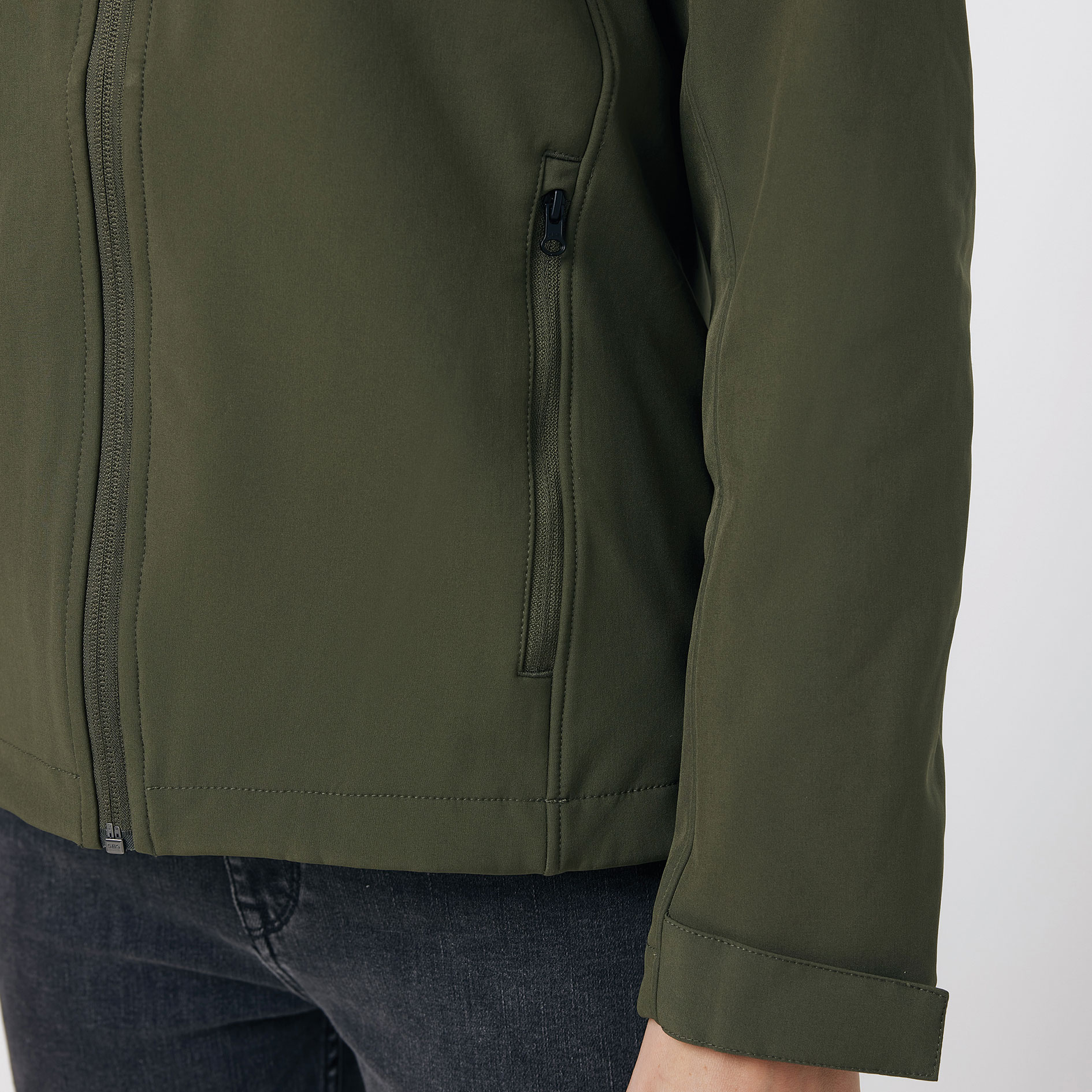 Iqoniq Makalu softshelljacka dam, Khaki, large image number 5