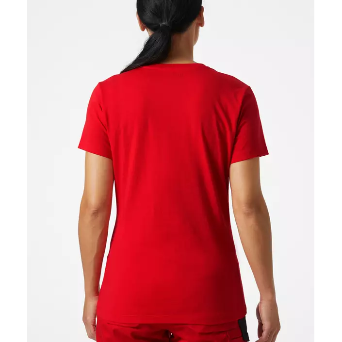 Helly Hansen Classic Dame T-shirt, Alert red, large image number 3