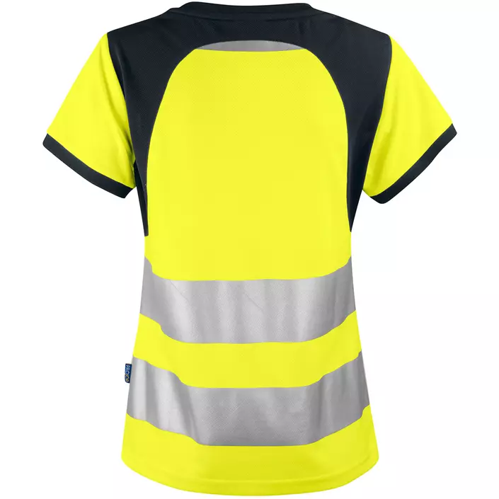 ProJob women's T-shirt 6012, Hi-vis Yellow/Black, large image number 1