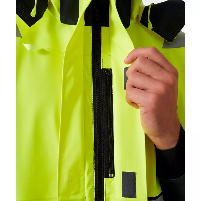 Helly Hansen Alna 2.0 regnjakke, Hi-vis Gul/Ebony, large image number 5