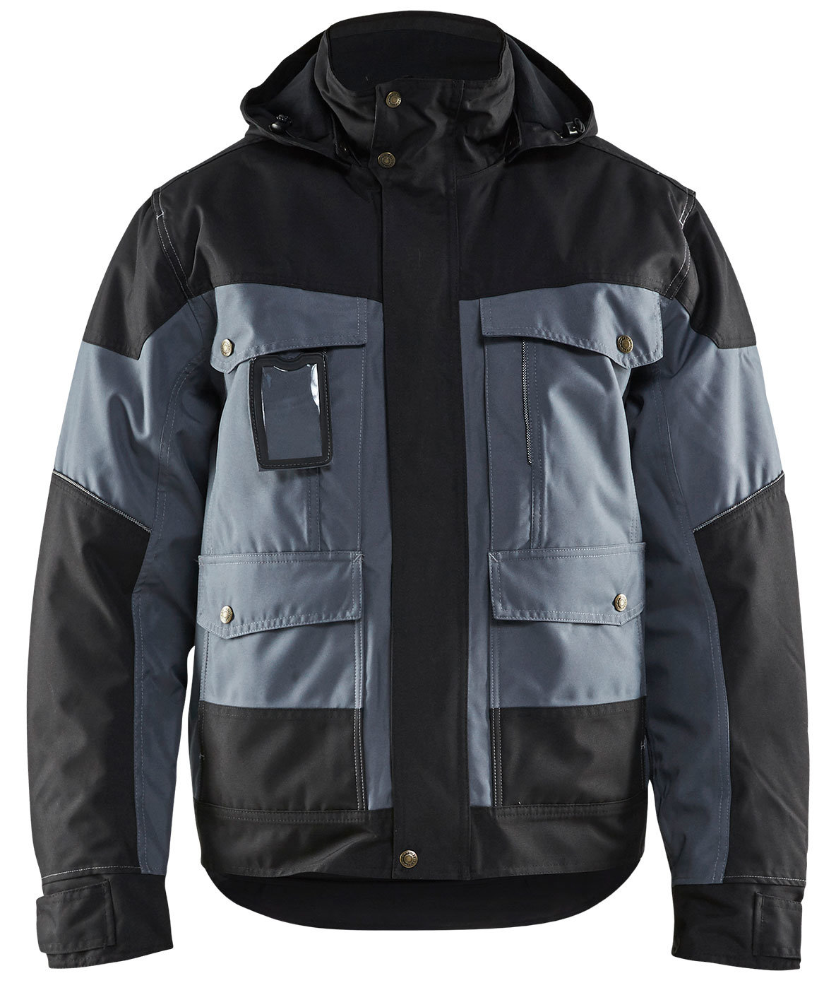 Bl&aring;kl&auml;der vinterjakke, Gr&aring;/Svart, large image number 0