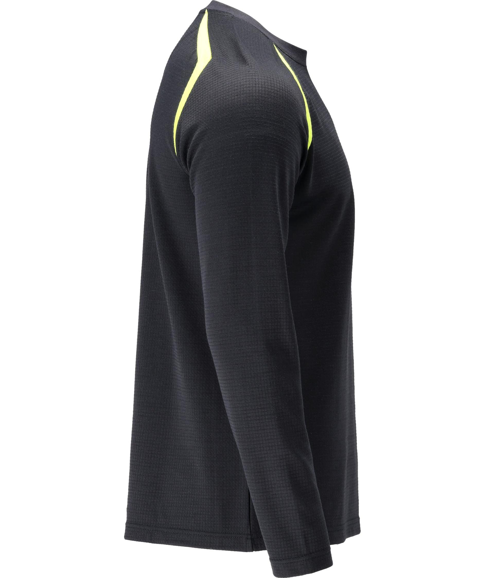 Mascot Accelerate Multisafe lang&aelig;rmet T-shirt, M&oslash;rk Marine/Hi-Vis Gul, large image number 2