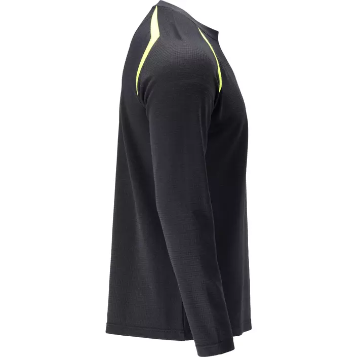 Mascot Accelerate Multisafe langærmet T-shirt, Mørk Marine/Hi-Vis Gul, large image number 2