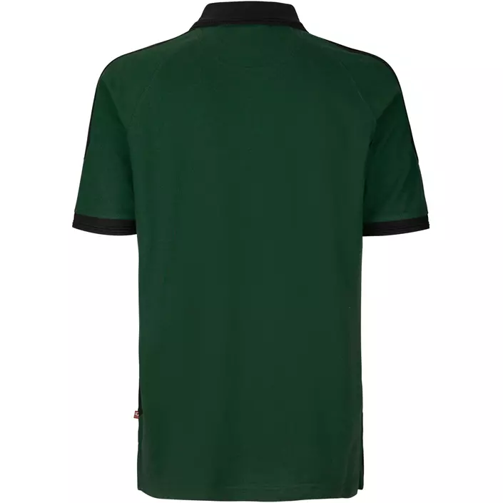 ID Pro Wear Polo T-skjorte, kontrast, Flaskegrønn, large image number 1