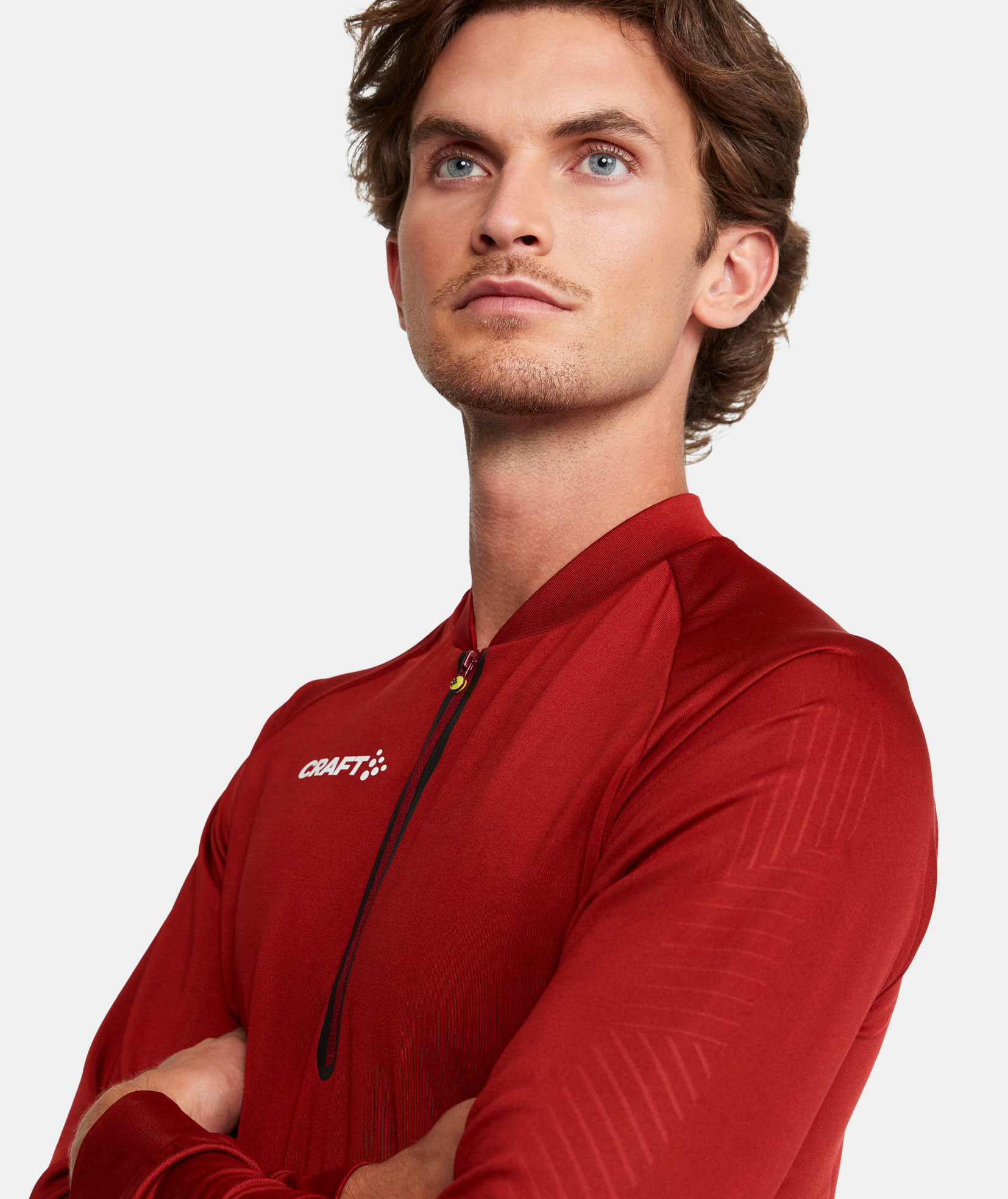 Craft Extend halfzip training pullover, Rhubarb, large image number 5