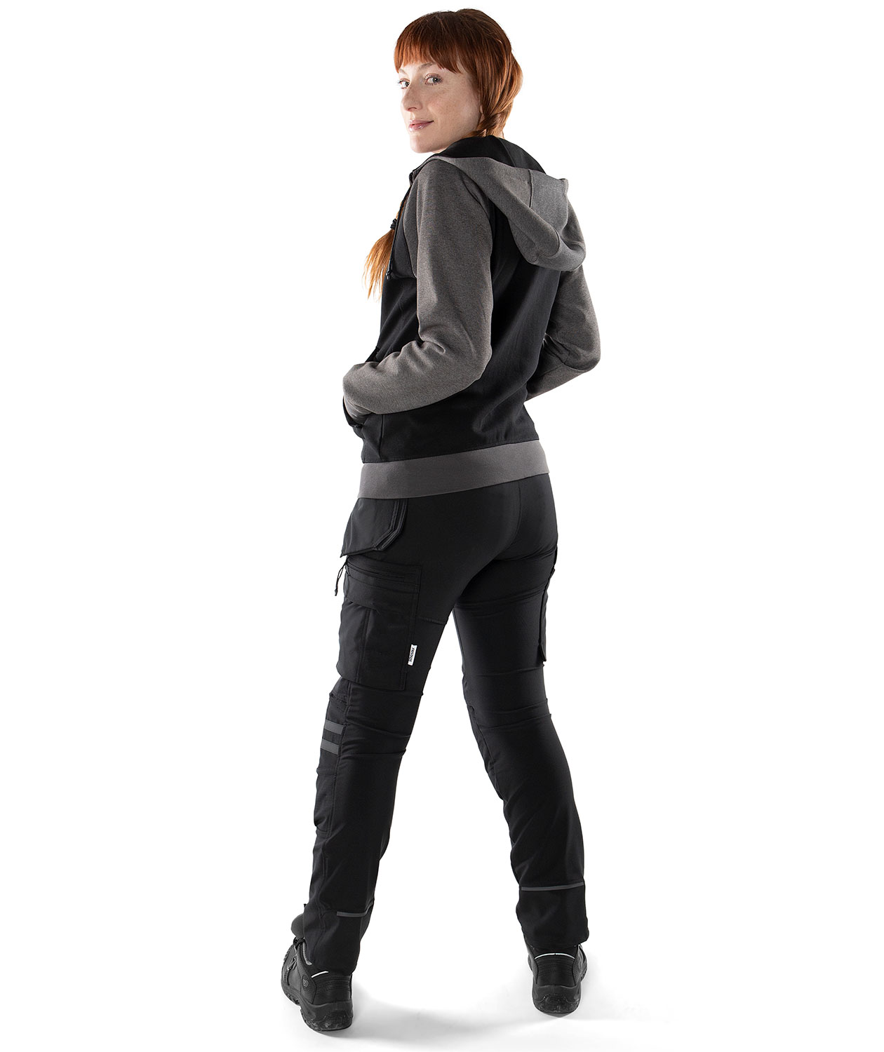 Fristads women's craftsman trousers 2599 LWS full stretch, Black, large image number 2