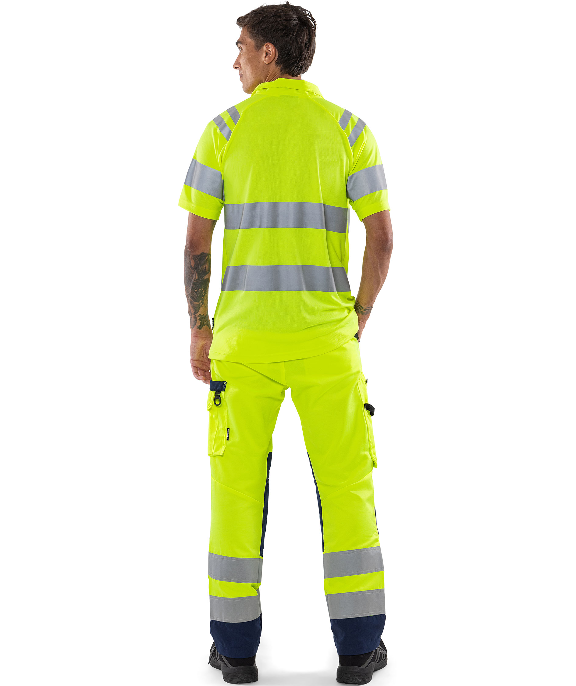 Fristads Poloshirt 7861 GPST, Hi-Vis Gelb, large image number 3