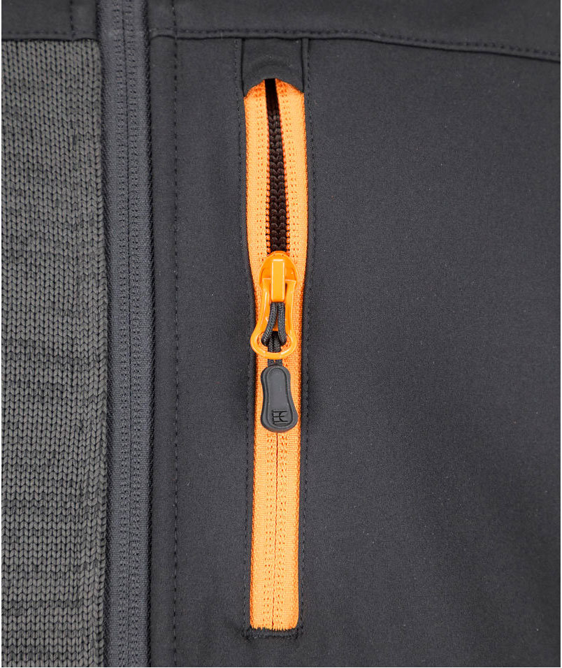 Kramp Original Bodkin knitted jacket, Black/Grey, large image number 3