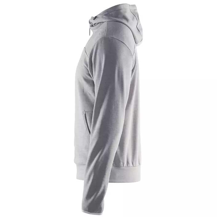 Craft Leisure hoodie med blixtlås, Gråmelerad, large image number 2
