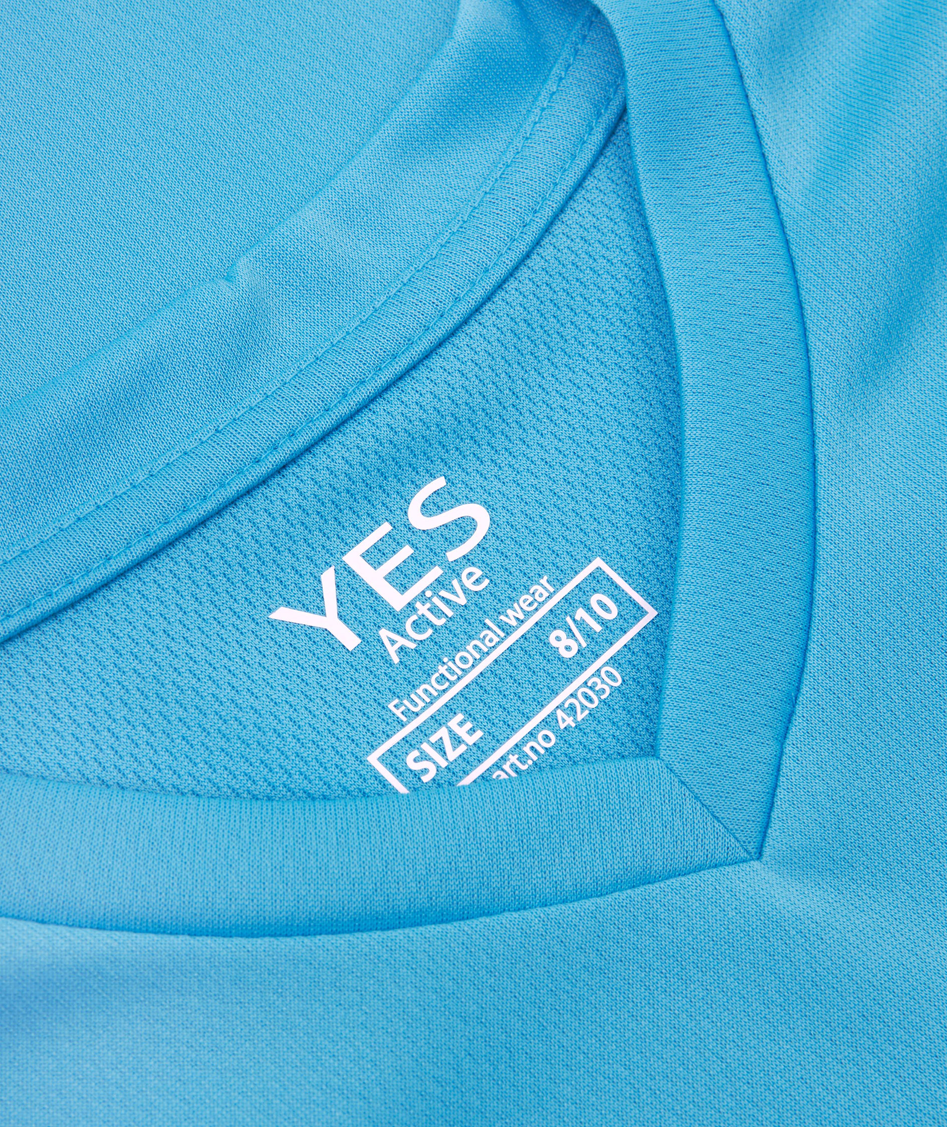 ID  Yes Active T-shirt for kids, Cyan, large image number 3