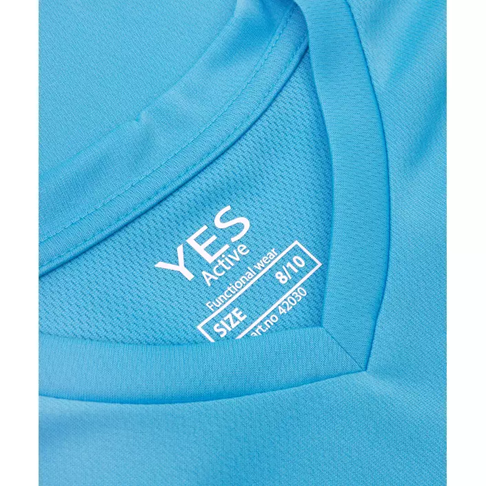 ID  Yes Active T-shirt for kids, Cyan, large image number 3