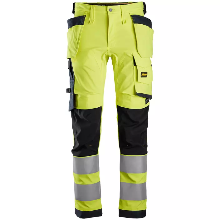 Snickers AllroundWork håndværkerbukser, Hi-Vis Gul/Navy, large image number 0