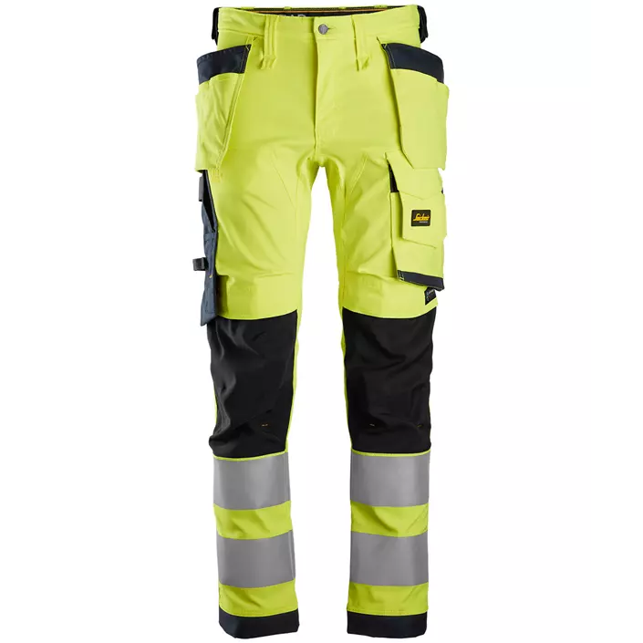 Snickers AllroundWork craftsman trousers 6243, Hi-Vis Yellow/Navy, large image number 0
