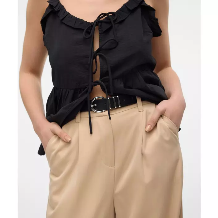 Vero Moda VMELISA coated bälte, Black/Silver, large image number 1