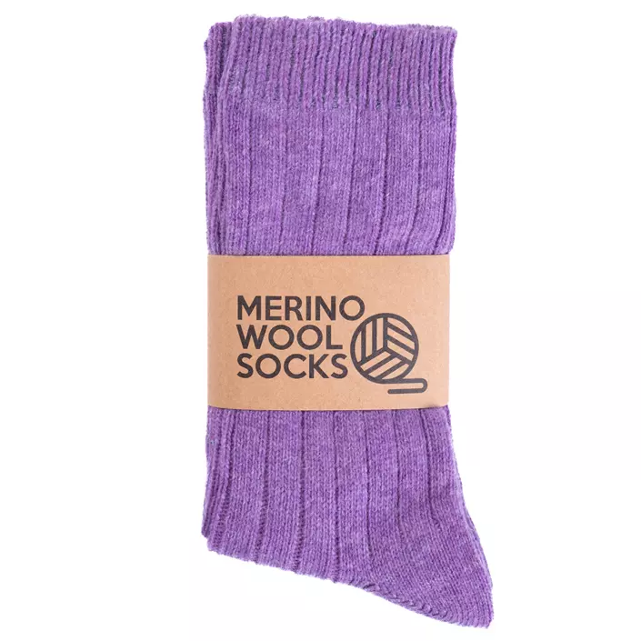 3-pack strumpor med merinoull, Lavender, large image number 1