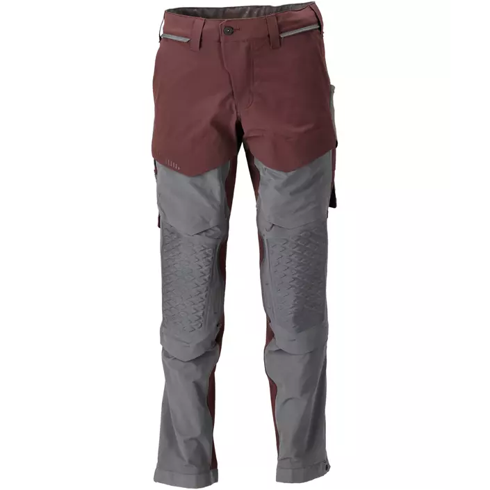 Mascot Customized work trousers full stretch, Bordeaux/Stone Grey, large image number 0