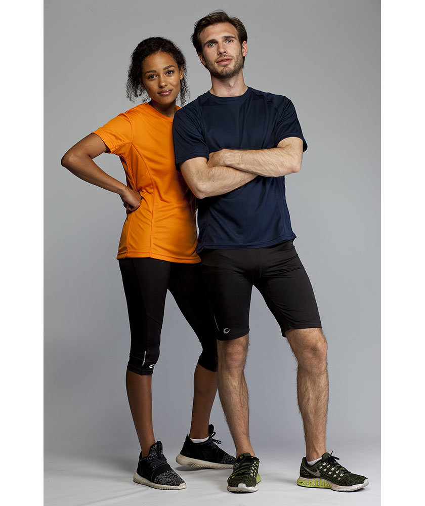 Pitch Stone Performance dame T-skjorte, Oransje, large image number 3