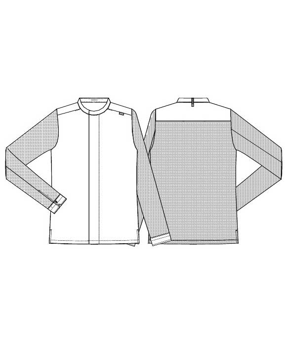 Kentaur modern fit pique chefs-/service shirt, Black, large image number 3