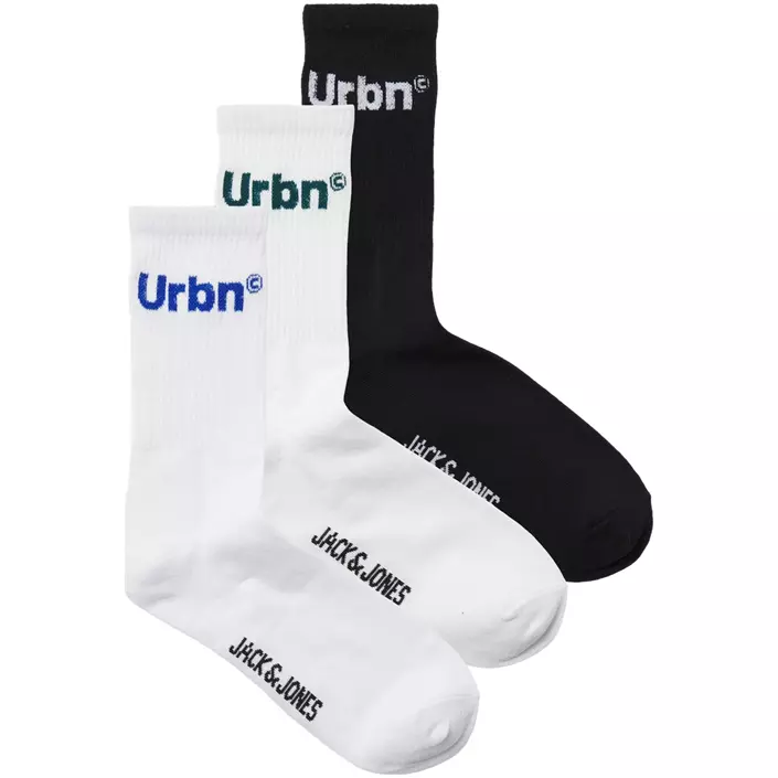 Jack & Jones JACURBN 3-pack tennisstrumpor, Deep Teal, Deep Teal, large image number 0