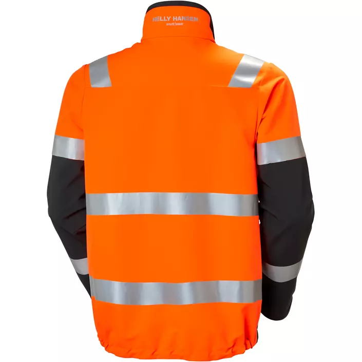 Helly Hansen Alna 4X Tech arbejdsjakke full stretch, Hi-vis Orange/Ebony, large image number 2