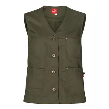 Segers 6014 women's server waistcoat, Dark Olivegreen