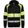 Top Swede hættetrøje med lynlås 603, Sort/Hi-Vis Gul, Sort/Hi-Vis Gul, swatch