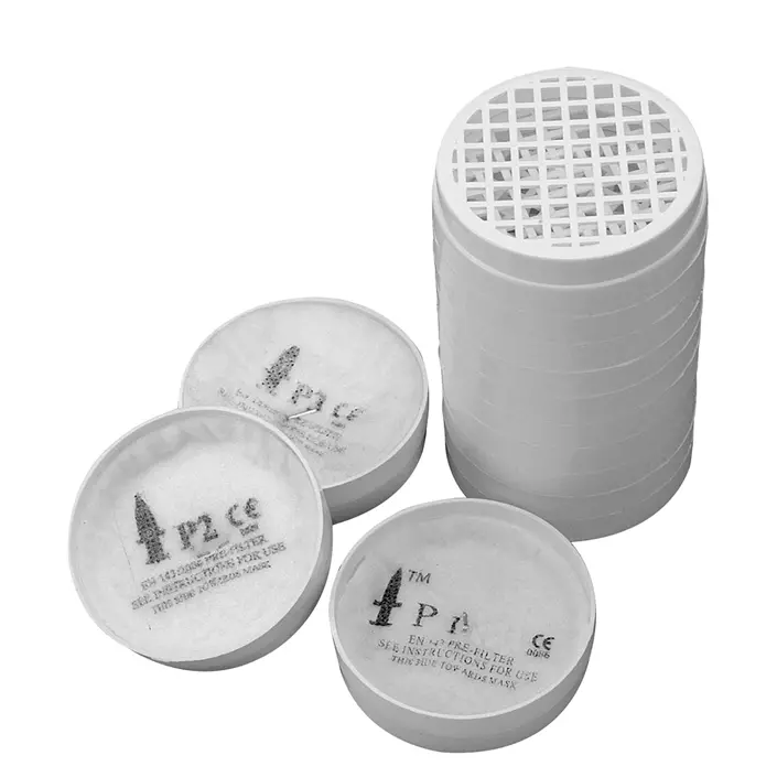 JSP PowerCap 10-pack prefilter for respirator, White, White, large image number 1