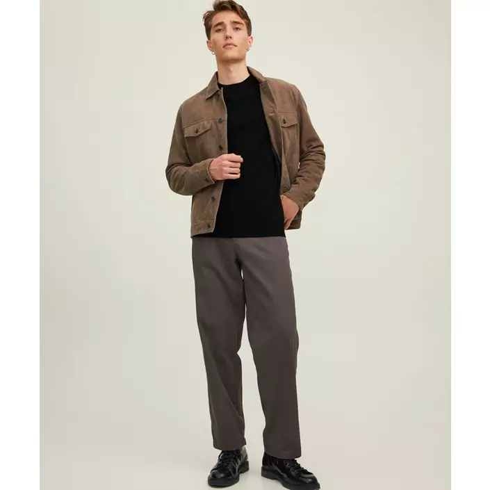 Jack & Jones Premium JPRCCMERINO striktrøje med merinould, Black, large image number 4