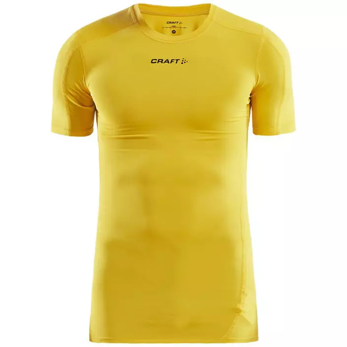 Craft Pro Control kompressions T-shirt, Sweden yellow, large image number 0