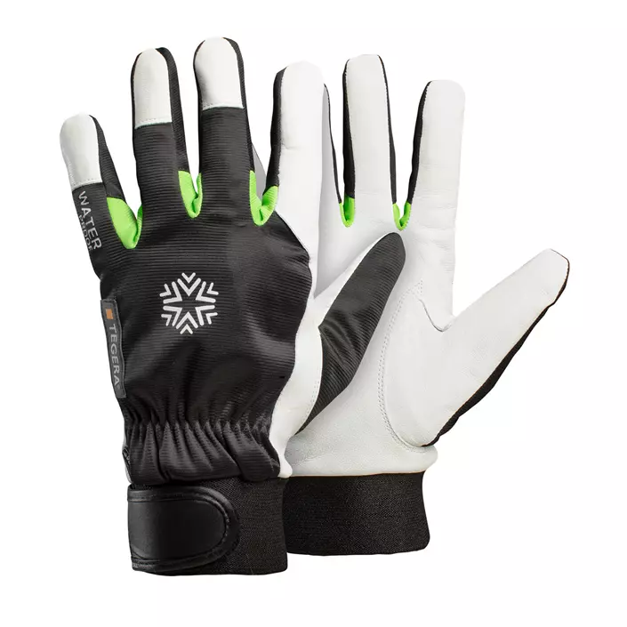 Tegera 535 winter work gloves, White/Black/Green, large image number 0