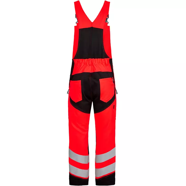 Engel Safety bib and brace, Hi-vis Red/Black, large image number 1