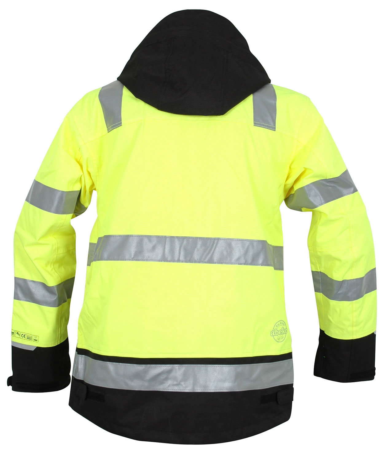Abeko &Aring;bo work jacket, Hi-vis Yellow/Black