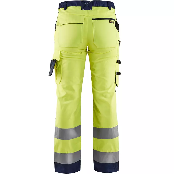 Blåkläder women's work trousers, Hi-vis Yellow/Marine, large image number 1
