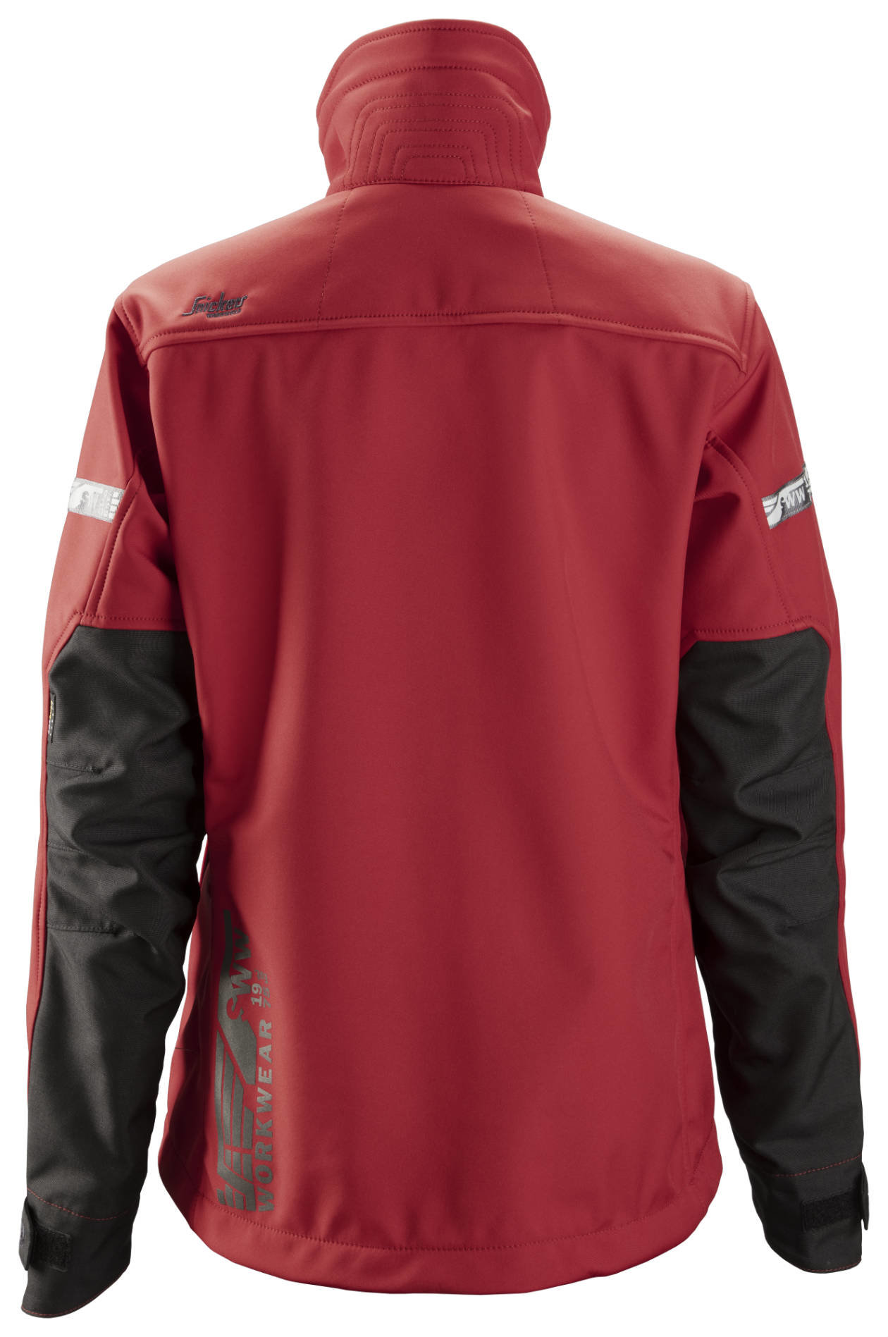 Snickers AllroundWork softshelljacka 1207 dam, R&ouml;d/Svart