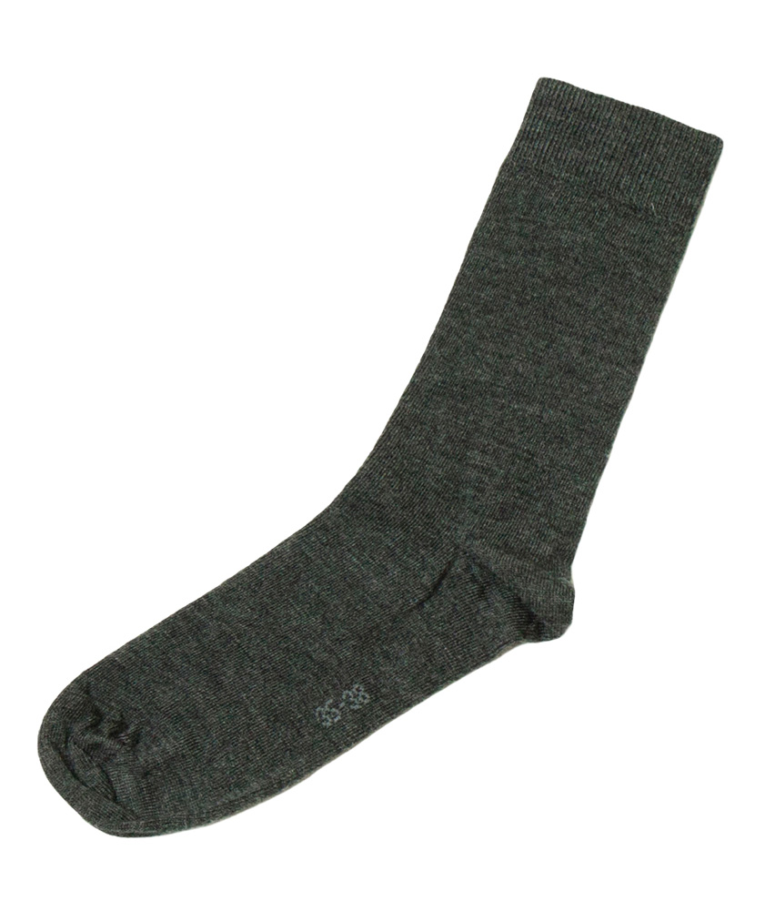 Joha&nbsp;str&oslash;mper med uld, Dark Grey Melange