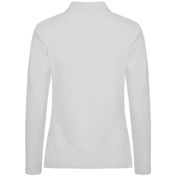 Clique Manhatten  langärmliges damen Poloshirt, Weiß